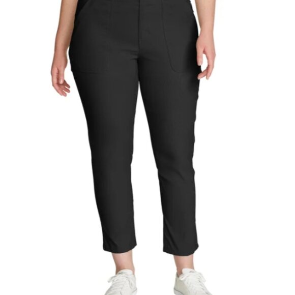 Eddie Bauer Women's Horizon Straight Ankle Pant UPF 50+ Black Size 6 - Picture 4 of 7